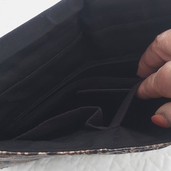 BCB Generation Elegant Snakeskin Envelope Clutch Purse, Like New - Picture 6 of 9